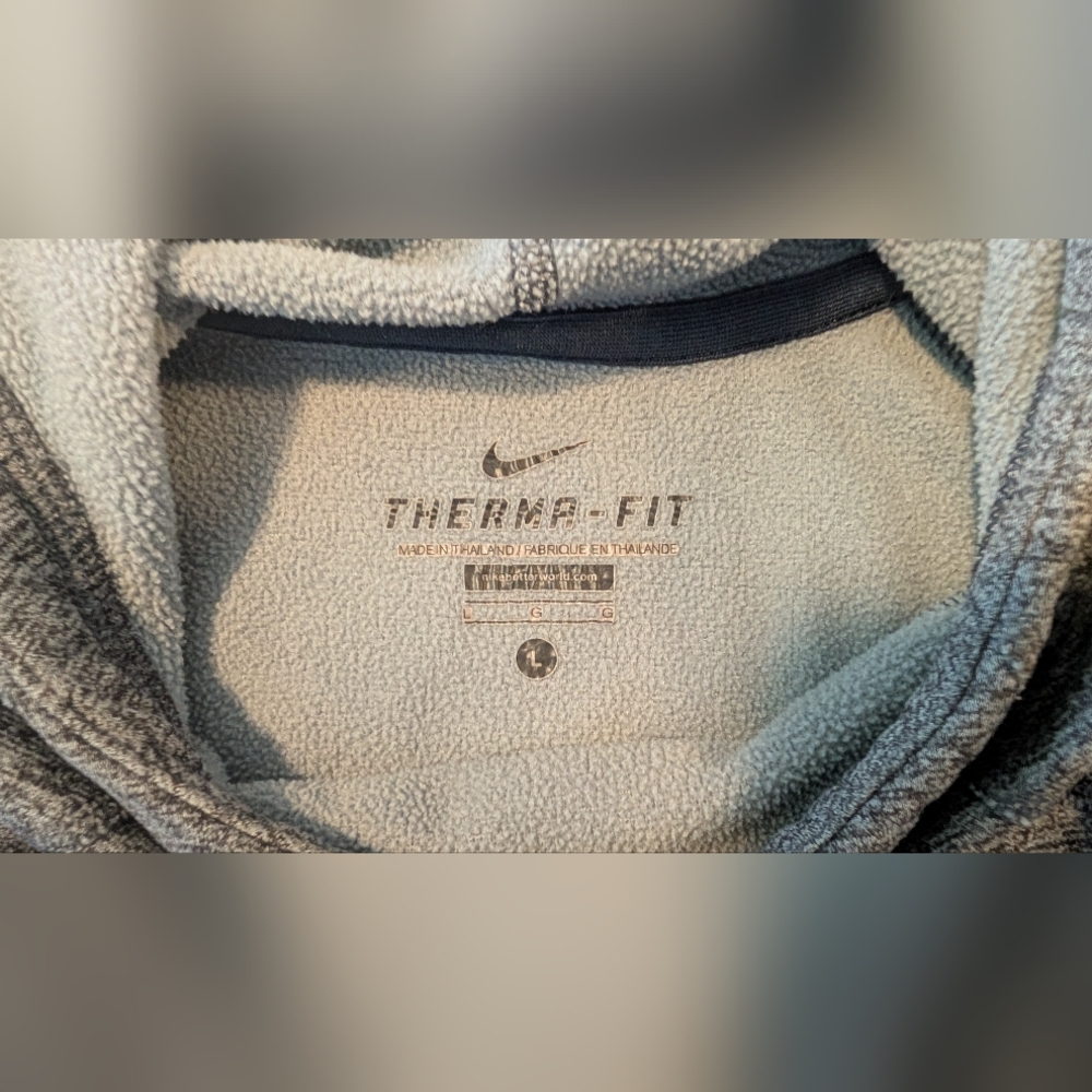 Nike Therma Fit Team Red White Blue RWB Women's Gray Hoodie Size Large Polyester - Picture 4 of 16